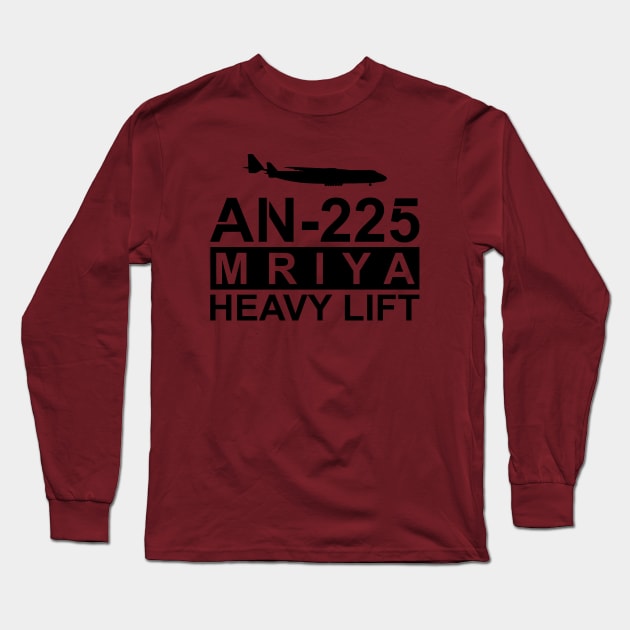 AN-225 Mriya (subdued) Long Sleeve T-Shirt by TCP